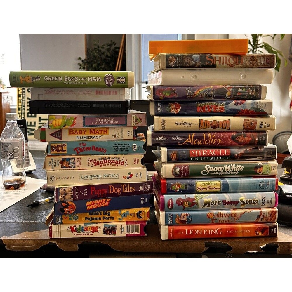 Disney Barney VHS Children's Movie Lot